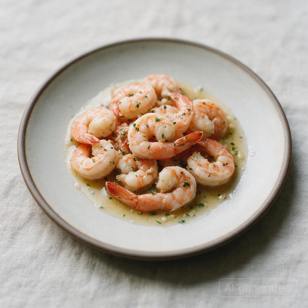 Shrimp Scampi, ask for light on the butter sauce