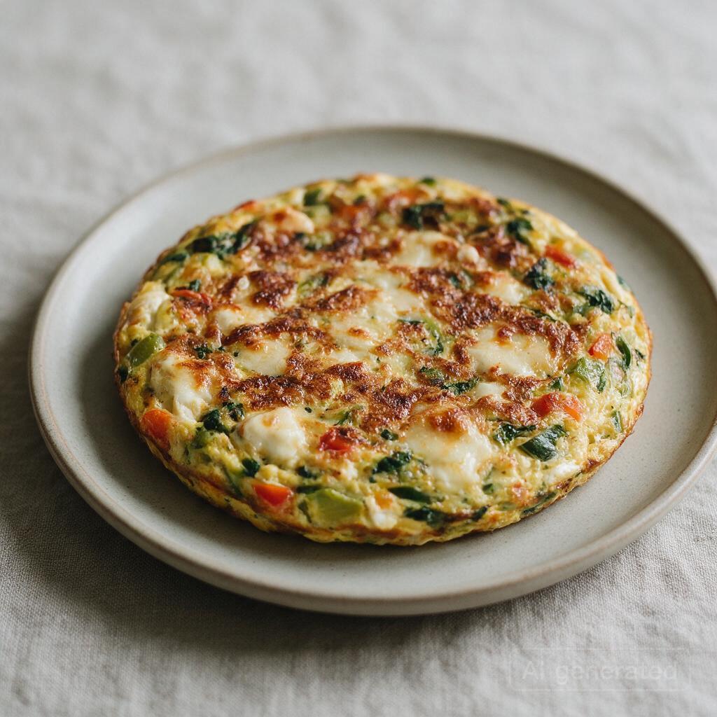 Frittata with whatever vegetables you have and cheese