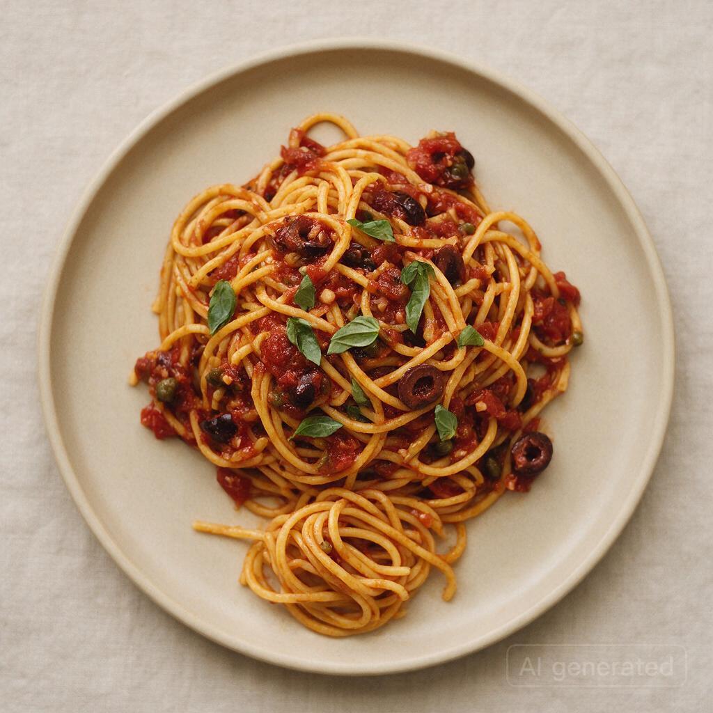 Pasta with whatever sauce you can make from pantry items plus one fresh thing