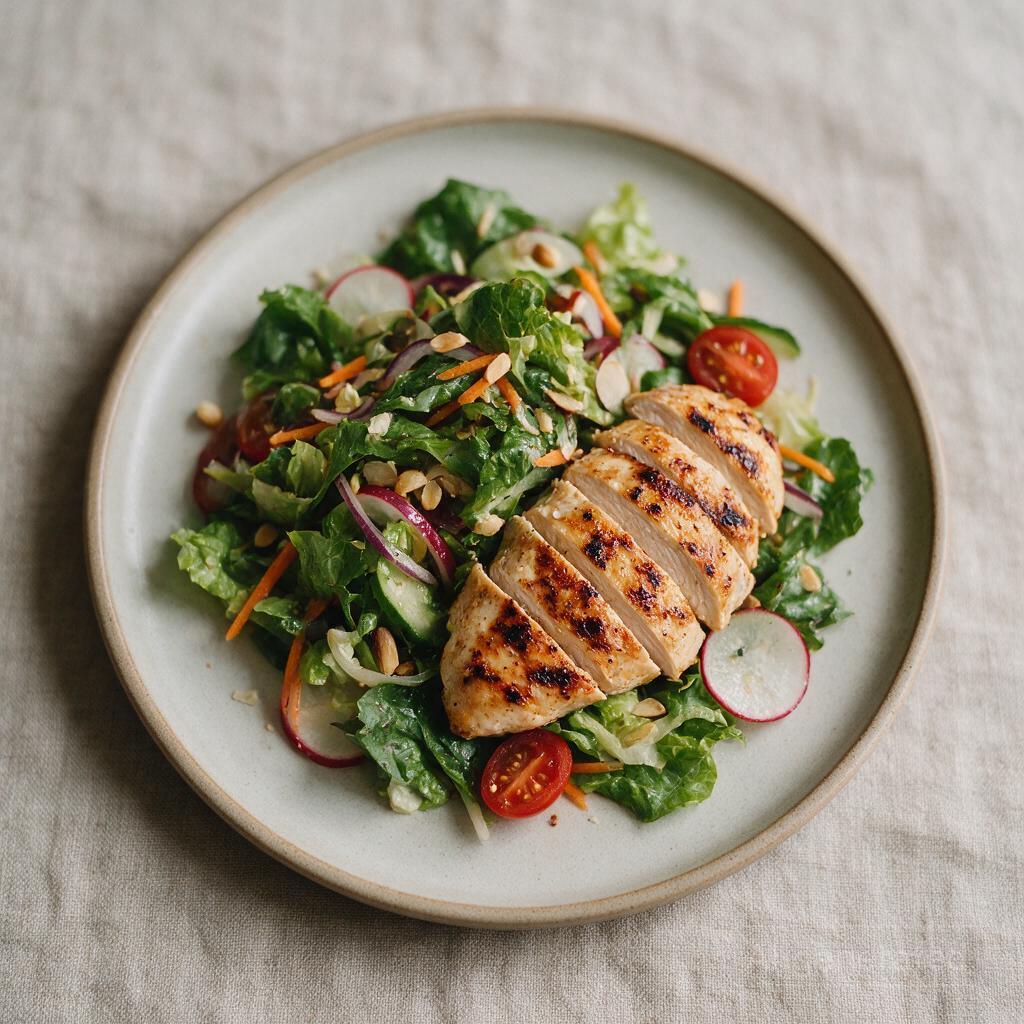 Side salad with grilled chicken