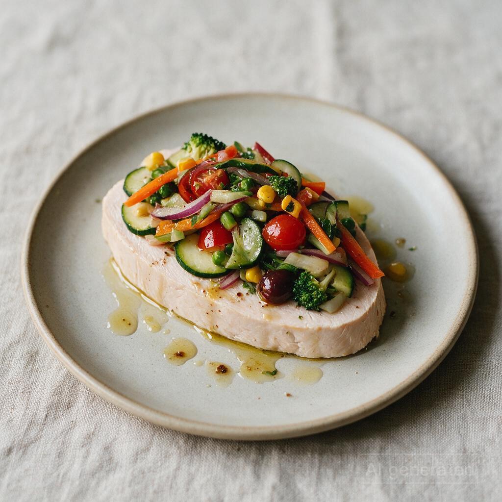 Turkey Breast loaded with every vegetable, oil and vinegar