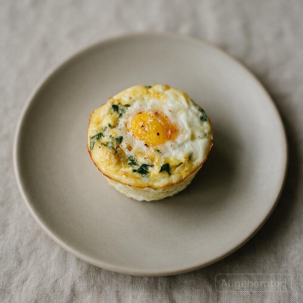Frittata or baked egg white cups
