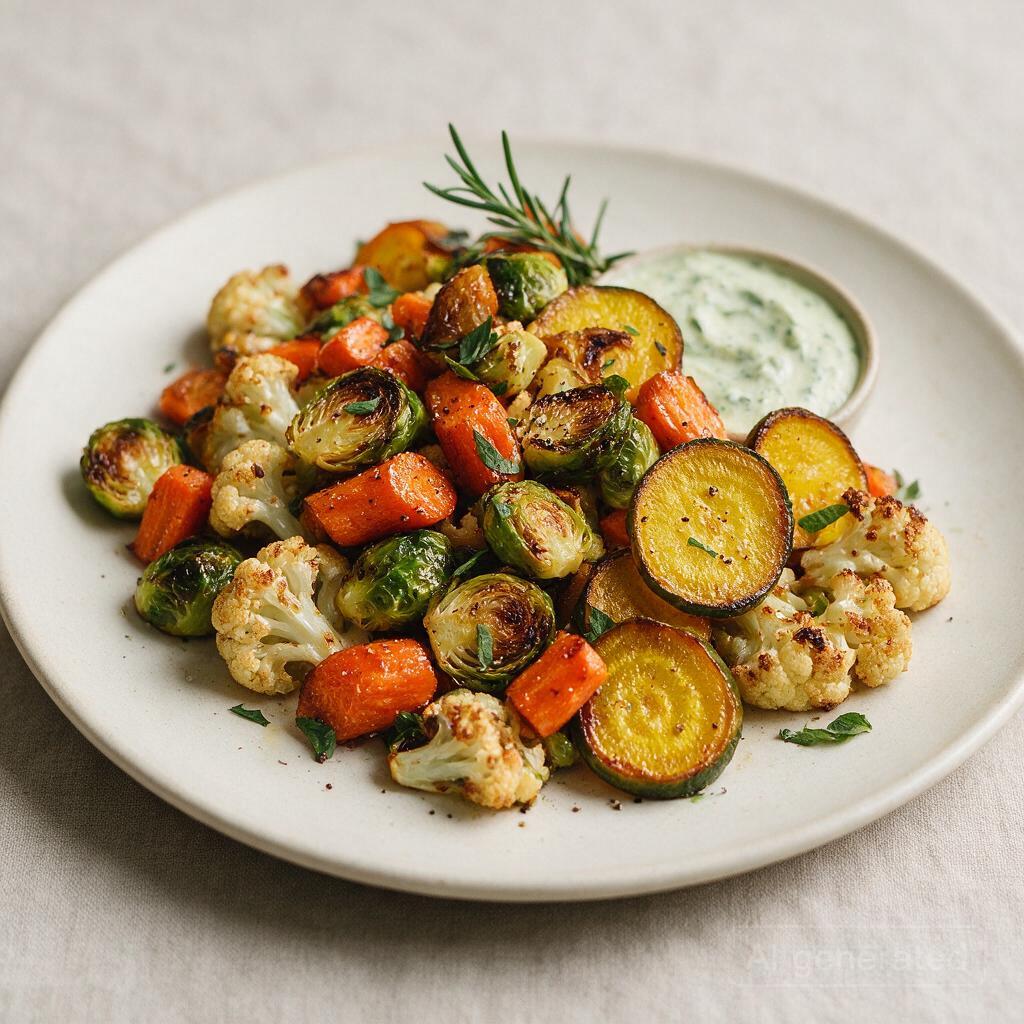 Roasted seasonal vegetables