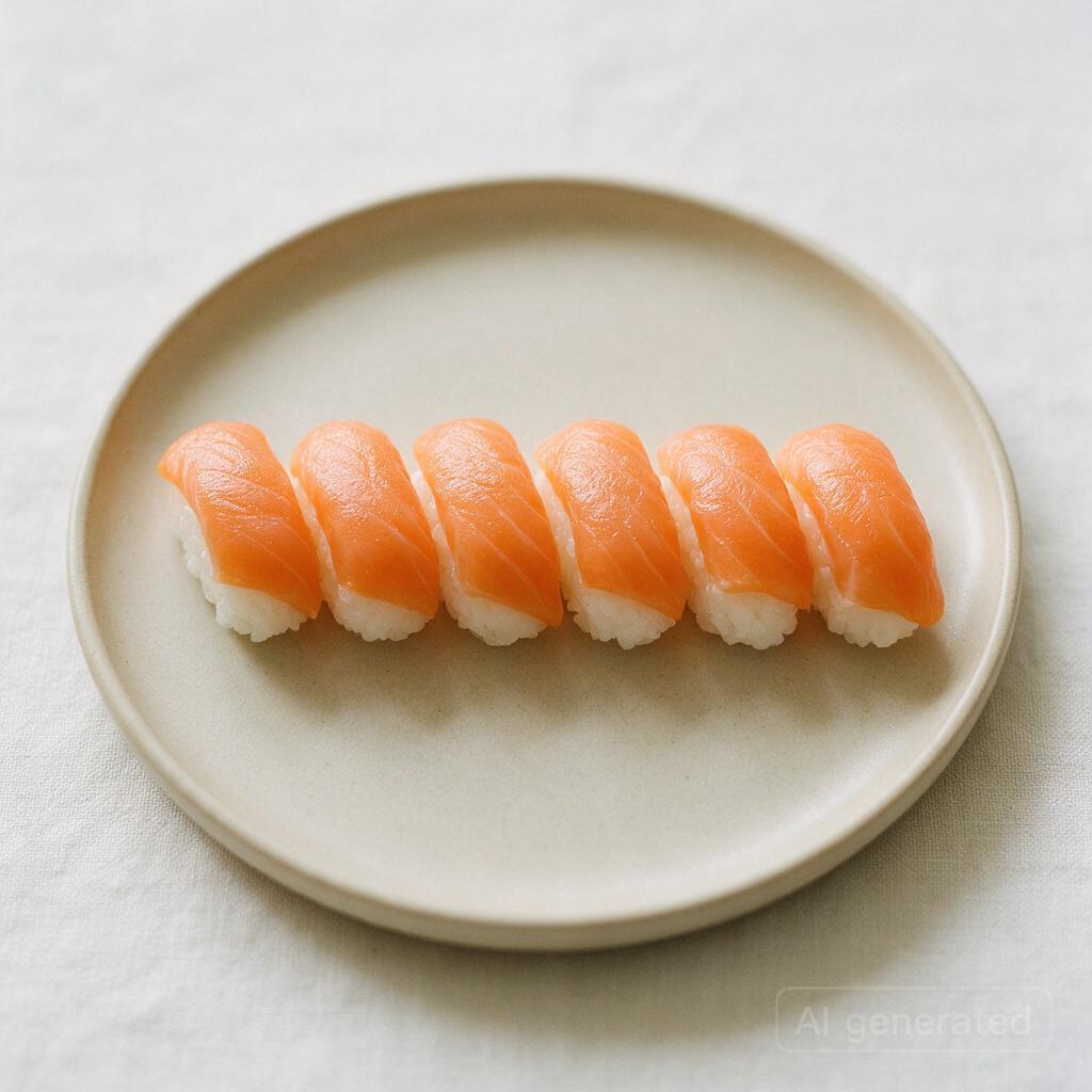 Salmon, tuna, or yellowtail nigiri